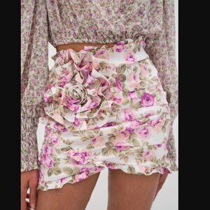 For Love & Lemons Milani Mini Skirt